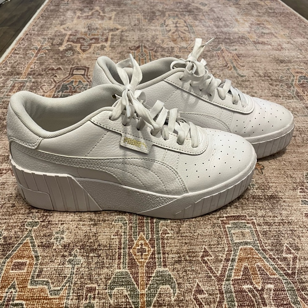 Puma Cali Wedge White Sneakers Women